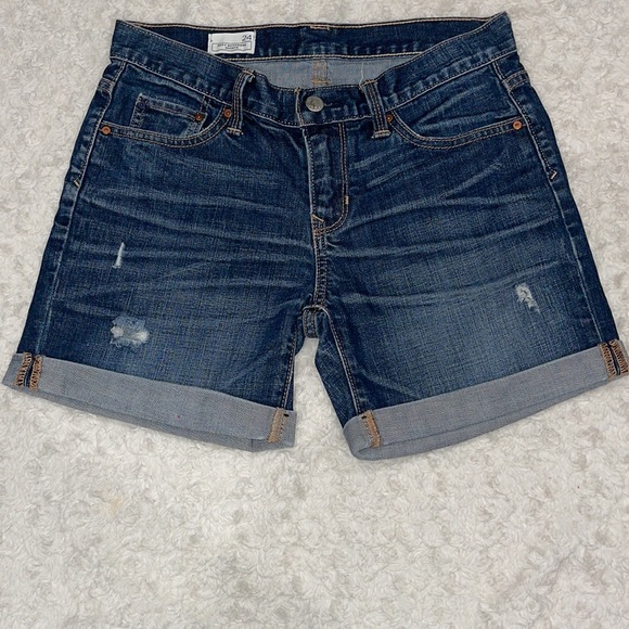 GAP 1969 SEXY BOYFRIEND SHORTS size 24 in Fleut Wash slightly distressed. EUC - Picture 4 of 14